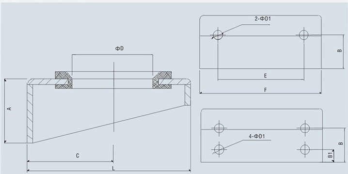 蓄能器用固定托架外形結(jié)構(gòu)